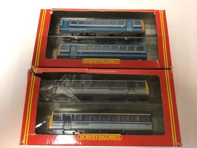 Lot 74 - Hornby OO gauge Provincial Railways Class 155 Super Sprinter '155317' R2162B, One Railways Class 156 R2693, Provincial Railways R2162A, Pacer Twin Railbus Provincial Sector R867, BR Class 142 Railb...
