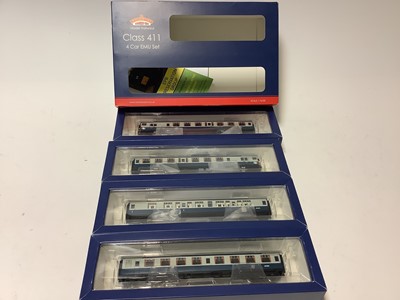 Lot 87 - Bachmann OO gauge Class 411 CEP four car EMU BR blue and grey 7113 31-427 boxed