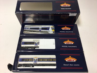 Lot 113 - Bachmann OO gauge 168/1 Clubman three car DMU Chiltern Railways 32-471 boxed