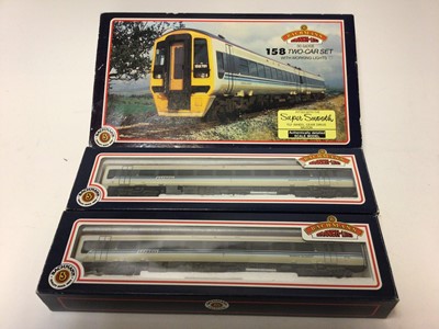 Lot 116 - Bachmann OO gauge 158 two car DMU Regional Railways set with working lights 31-500A plus Railways/Express two car set 31-503 both boxed (2)