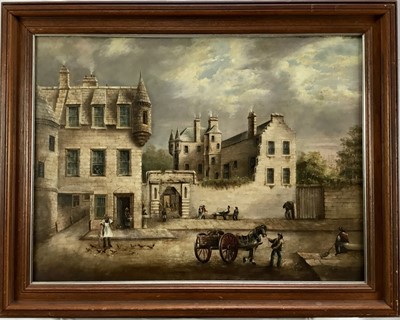 Lot 37 - 19th century Scottish school oil on canvas - View of Gowrie House Perth Scotland