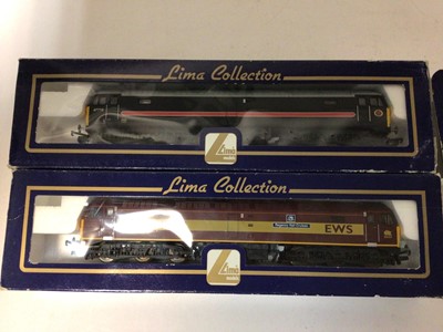 Lot 144 - Lima OO gauge Diesel Locomotives Class 67005 EWS Queens Messenger L 204978, Class 47758 EWS L204690, Class 47710 Fragonset Railways L204688, Class 67002 EWS Special Delivery L204963 all boxed