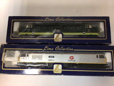 Lot 145 - Lima OO gauge Diesel Locomotives Class 55 019 Royal Highland Fusilier L 205230, Class 55 09015 Tulya L 204656, Class 60033 Corus EWS L 204918, Class 66703 GBR L 204966 all boxed (4)