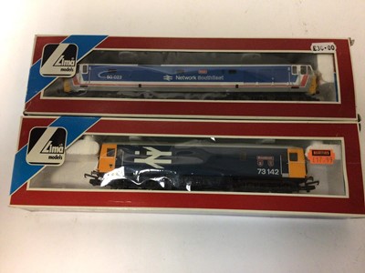 Lot 148 - Lima OO gauge Diesel Locomotives 73142 Broadlands 205169, 47581 Network Southeast Gt Eastern 20 5220, 50023 Network Southeast 20 5131, 50043 Eagle 205142 MWG all boxed (4)