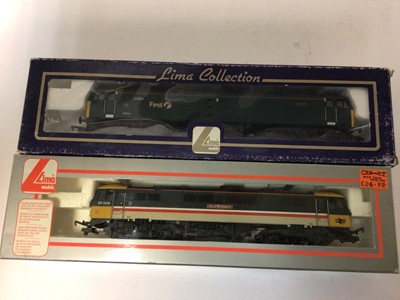 Lot 153 - Lima OO gauge Diesel Locomotives Class 47811 First L 20 4825, 87009 City of Birmingham L 20 5234 A1, 9006 The Fife of Forfar Yeomanry 5105W, D 9003 Meld 5106W all boxed (4)