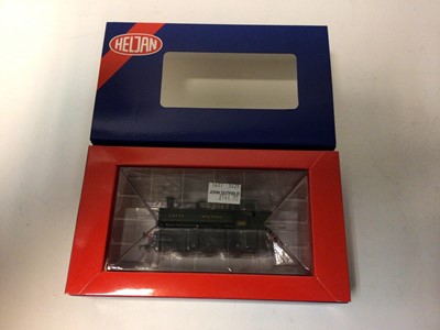 Lot 168 - Heljan OO gauge GWR 0-6-0ST 1363 locomotive in BR Black 1304, GWR 1369 locomotive Green No 1321, both boxed (2)