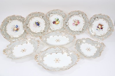 Lot 239 - 19th century Coalport dessert service