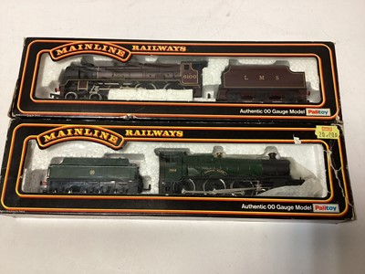 Lot 177 - Mainline OO gauge GWR Class 0-6-0 Collett locomotive 2251 No 37-058, Class 56 CO-CO diesel locomotive 56084 in BR revised standard livery No 937044, 1CO-CO1 diesel locomotive 45044 in BRBlue, 4-6-0...