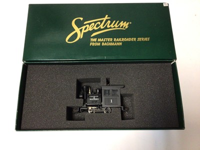 Lot 192 - Bachman Spectrum Master Railroader Series "ON30" 0-4-0 Porter Colorado & Southern 1 Steam locomotive No 25323, plus "ON30" C & S 1215 box car No 27023 And "ON30" C & S 1002 caboose No 27723, all bo...