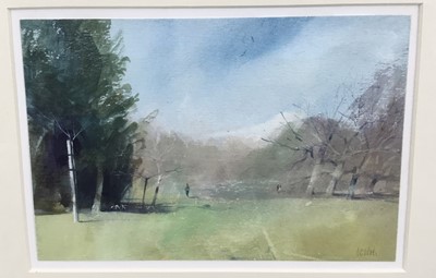 Lot 101 - Leslie Charles Worth (1923-2009), watercolour, Oaks Park, Carshalton