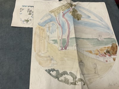 Lot 228 - Large collection of late 19th / early 20th century original ceramic designs, including work by Camille Solon (Minton's artist) and others