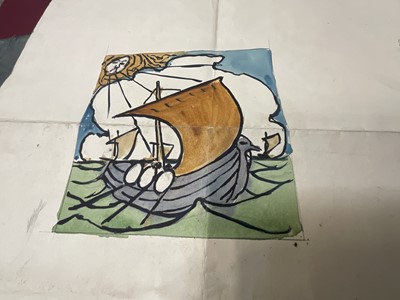 Lot 228 - Large collection of late 19th / early 20th century original ceramic designs, including work by Camille Solon (Minton's artist) and others