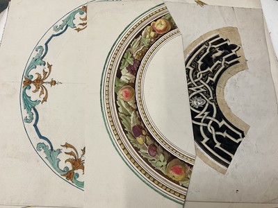 Lot 228 - Large collection of late 19th / early 20th century original ceramic designs, including work by Camille Solon (Minton's artist) and others