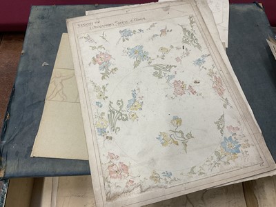 Lot 228 - Large collection of late 19th / early 20th century original ceramic designs, including work by Camille Solon (Minton's artist) and others