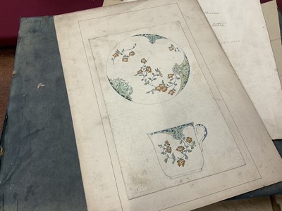 Lot 228 - Large collection of late 19th / early 20th century original ceramic designs, including work by Camille Solon (Minton's artist) and others