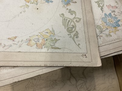 Lot 228 - Large collection of late 19th / early 20th century original ceramic designs, including work by Camille Solon (Minton's artist) and others