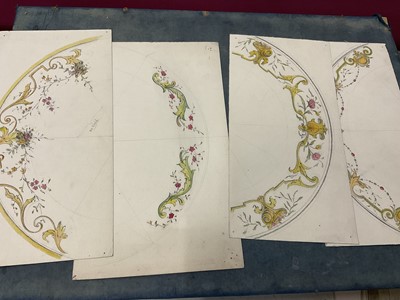 Lot 228 - Large collection of late 19th / early 20th century original ceramic designs, including work by Camille Solon (Minton's artist) and others