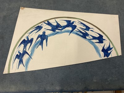 Lot 228 - Large collection of late 19th / early 20th century original ceramic designs, including work by Camille Solon (Minton's artist) and others