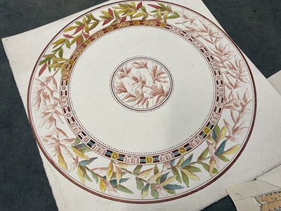 Lot 228 - Large collection of late 19th / early 20th century original ceramic designs, including work by Camille Solon (Minton's artist) and others