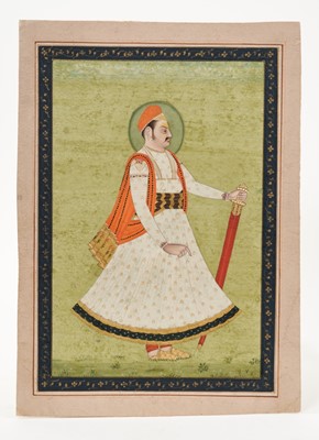 Lot 905 - 19th century Anglo-Indian school, gouache depiction of a nobleman