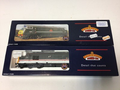 Lot 217 - Bachmann OO gauge Class 37/4 diesel "Bullidae" 37431 intercity, 32-378, plus Class 42 Warship diesel "Sir Brian Robertson" D800, BR green, 32-055, both boxed (2)