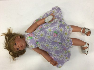 Lot 1814 - Doll Little Girl by Lee Middleton, designer Reva, 67cms. no. 137 of 500.
