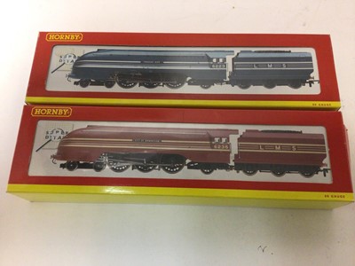 Lot 224 - Hornby OO gauge Coronation Class 4-6-2 "City of Birmingham" locomotive and tender 6235, LMS crimson livery, R2205, plus Princess Coronation Class 4-6-2 "Princess Alice" locomotive and tender 6223,...