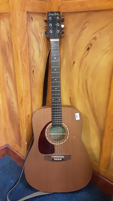 Lot 2261 - Simon & Patrick Luthier left-handed six string acoustic guitar in cedar case
