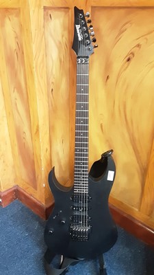 Lot 2257 - Ibanez Prestige left-handed six string electric guitar, black finish