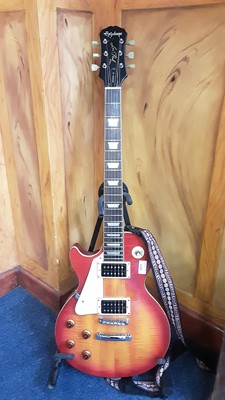 Lot 2266 - Epiphone Les Paul Gibson left-handed six string electric guitar
