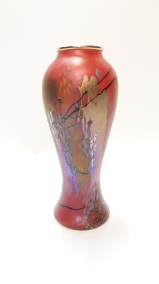 Lot 1203 - Red Okra flambé vase