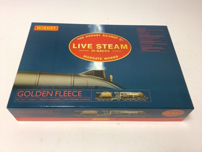 Lot 235 - Hornby OO gauge 4-6-2 Class A4 precision engineered NE Mallard "Golden Fleece" live steam powered locomotive and tender, boxed, R2638