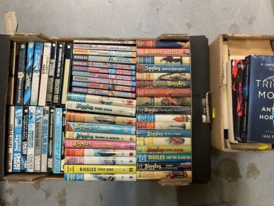 Lot 1661 - Biggles, 27 early editions, together with James Bond paperbacks