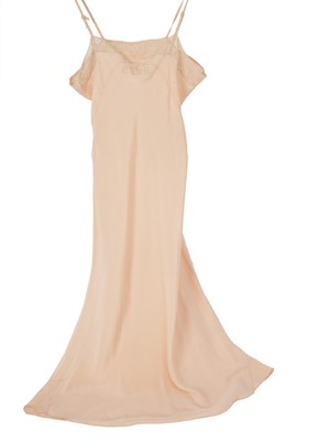Lot 114 - H.M Queen Elizabeth II, very rare 1950s pink satin petticoat made for Her late Majesty