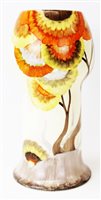 Lot 2005 - Clarice Cliff Bizarre vase decorated in the...