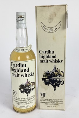 Lot 23 - Whisky - one bottle, Cardu 12 years old, 26 2/3 fl. ozs, 70%, in original box