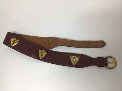 Lot 2075 - Hermes vintage Escutcheons belt