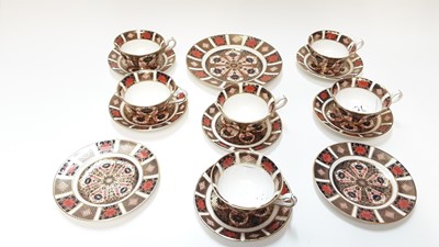 Lot 1210 - Royal Crown Derby Imari tea set, pattern no. 1128