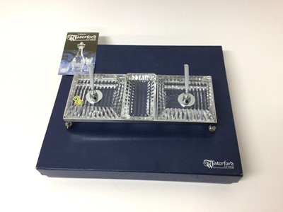 Lot 116 - Boxed Waterford Crystal desk stand