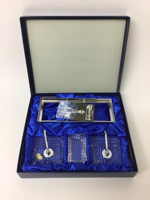 Lot 116 - Boxed Waterford Crystal desk stand