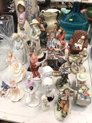 Lot 382 - Nao, Royal Doulton, Coalport, Royal Copenhagen and other figures