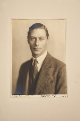 Lot 103 - HRH Prince Albert Duke of York (later H.M. King George VI) signed presentation portrait photograph