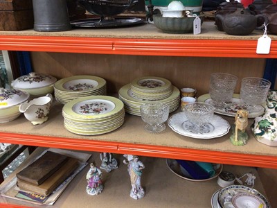 Lot 96 - Masons dinner service, cut glass sundae dishes and other decorative china