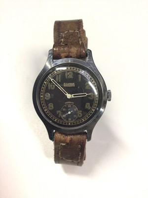 Lot 15 - WWII military Silvana Antimagnetic wristwatch