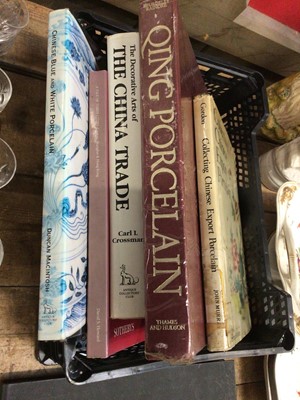 Lot 37 - Group of Chinese art books, including Qing Porcelain by Beurdeley and Raindre, and other art books