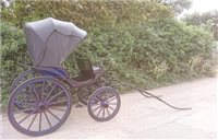 Lot 1101 - Early 20th century hooded phaeton Carsriage...