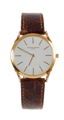 Lot 577 - 1950s gentleman's Vacheron & Constantin 18ct gold ultra-thin wristwatch, circa 1957.