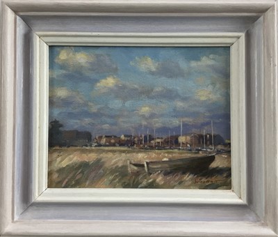 Lot 39 - James Hewitt (b. 1934) oil on board - ‘The Downs, Maldon’, signed, 23cm x 18cm, framed