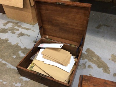 Lot 57 - Miniature 19th century mahogany chest of drawers, together with two other Victorian boxes