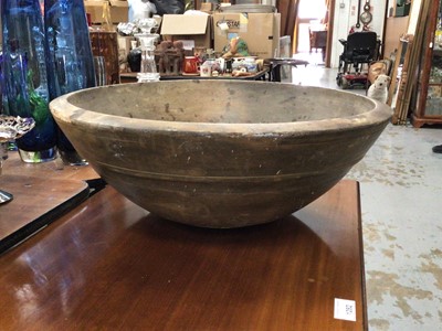 Lot 80 - Turned sycamore dairy bowl